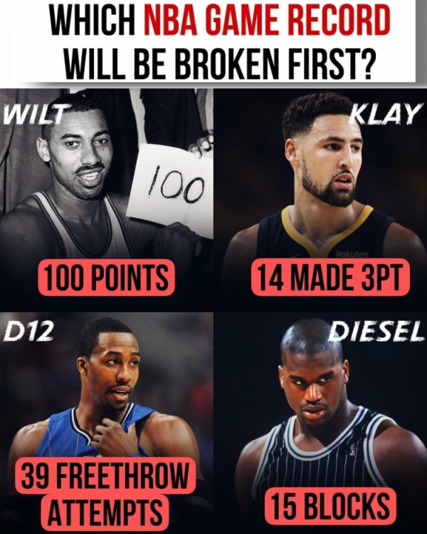 单场100分/14记三分/39次罚球/15盖帽 美媒：哪个纪录会最先被破